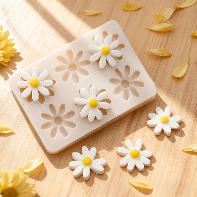 Soap Making Lye - 1pc 3D Daisy Sunflower Silicone Mold