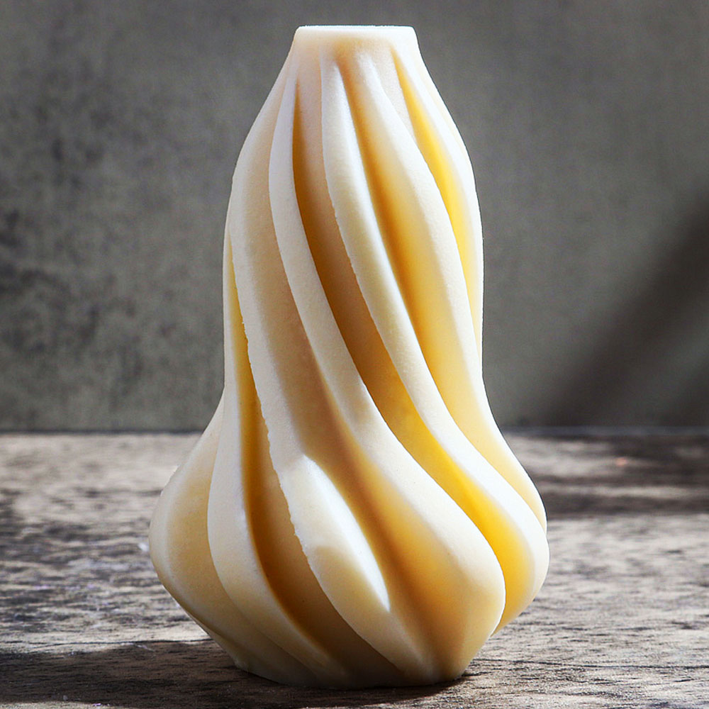 Soap Making Scents - Twisted Flame Striped Candle Silicone Mold