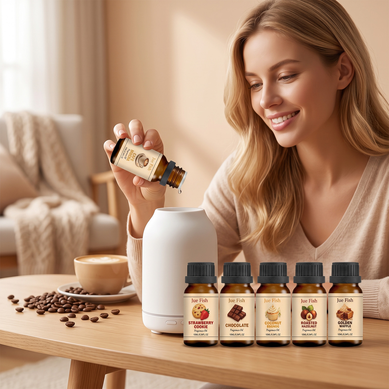 Soap Making Ingredient - 6pcs Coffee Shop Scented Fragrance Oil