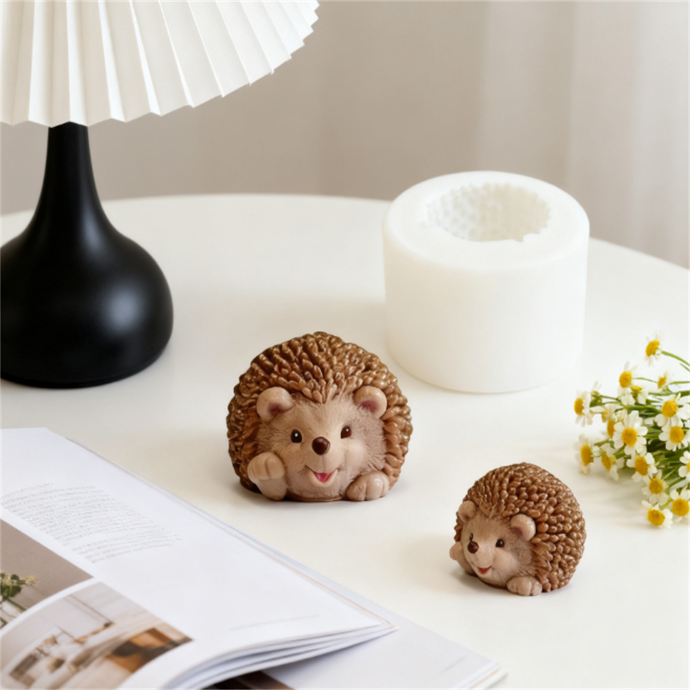 Soap Making Lye - 3D Hedgehog Silicone Mold Cute Hedgehog