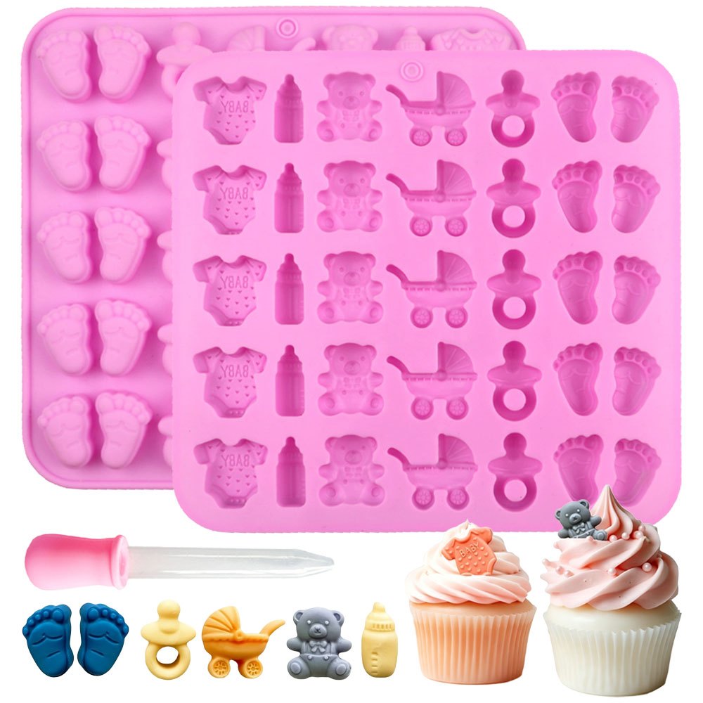 Soap Making Lye - 2pcs Silicone Mold Set 35-Cavity Baby