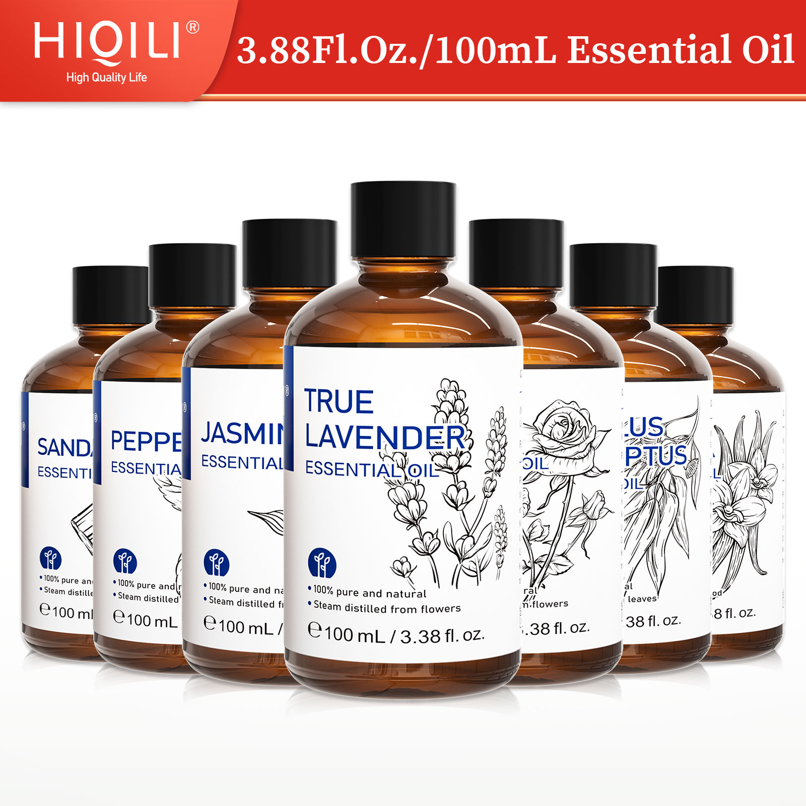 Soap Making Ingredient - HIQILI 100% Natural,100mL Essential Oil Used