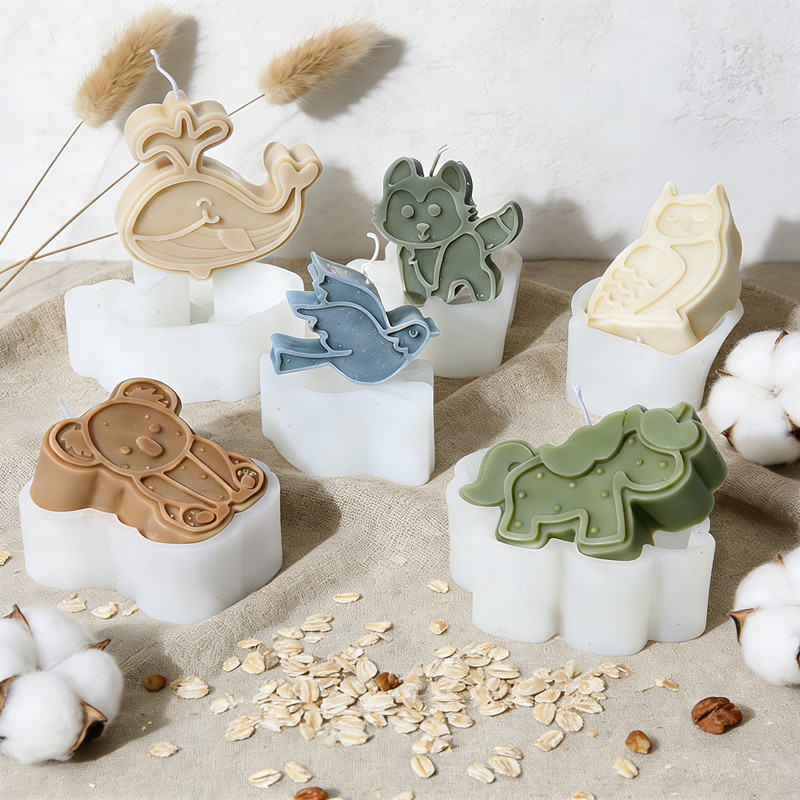 Cute Animal Silicone Candle Mo - Soap Making Scents 评论和价格
