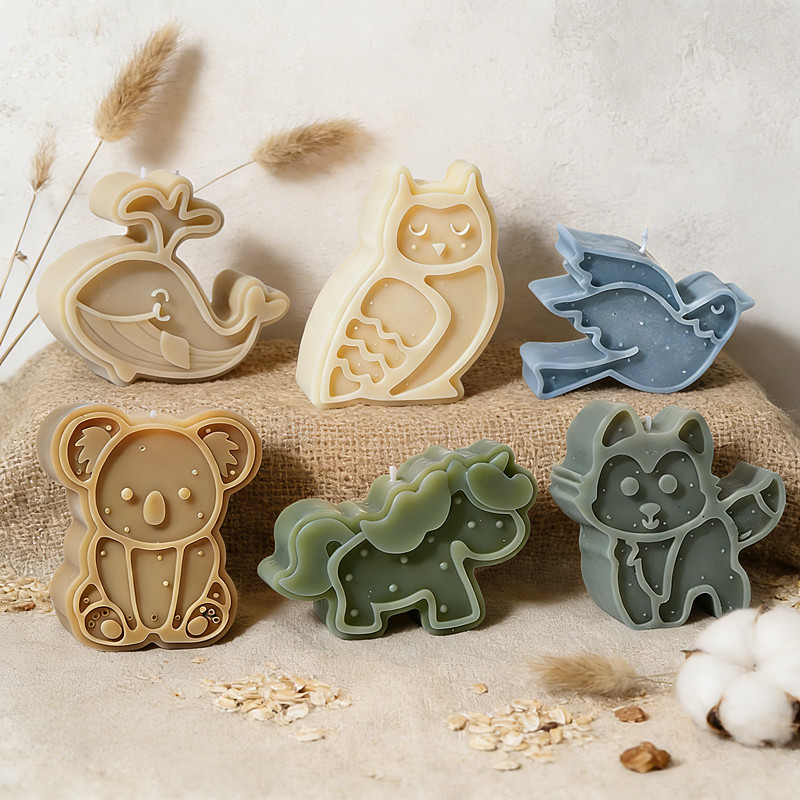 Cute Animal Silicone Candle Mo - Soap Making Scents 评论和价格