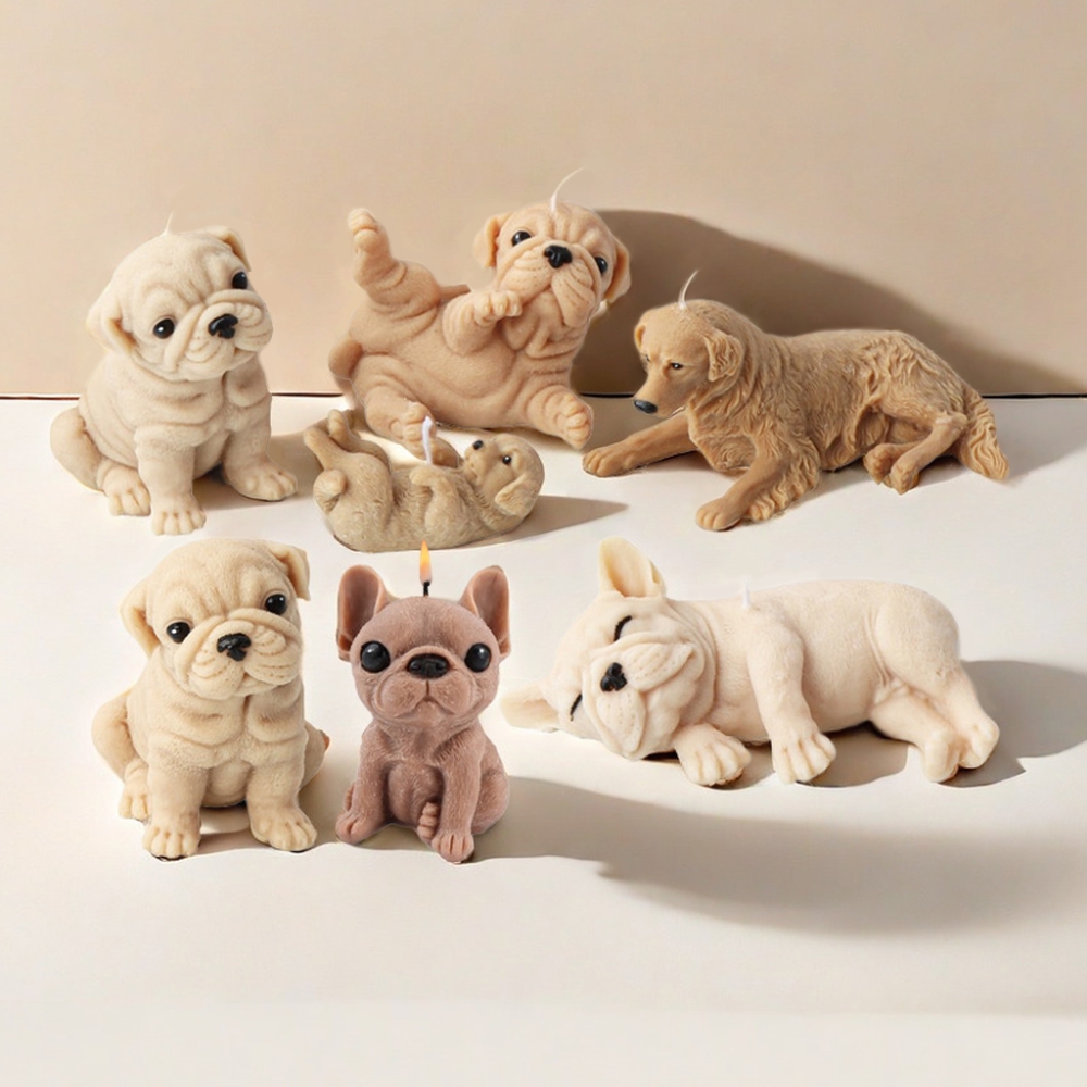 3D Dog Silicone Candle Molds S - Soap Making Scents 评论和价格