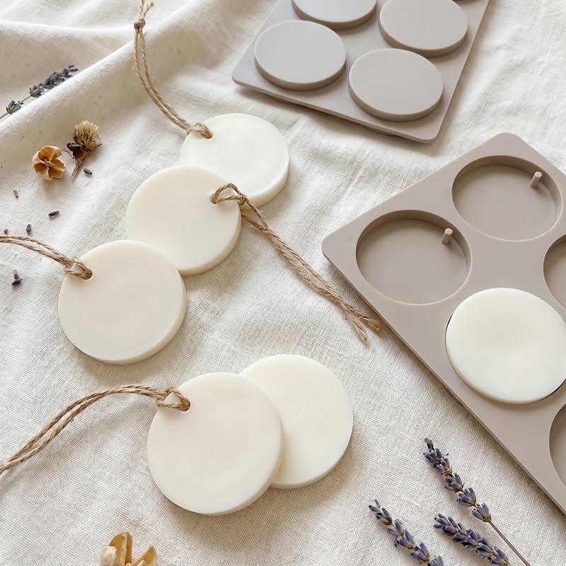 6-Cavity Round Tag Silicone Mo - Soap Making Lye 评论和价格