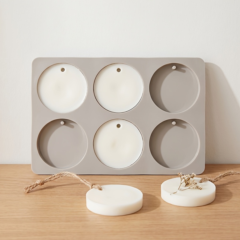6-Cavity Round Tag Silicone Mo - Soap Making Lye 评论和价格