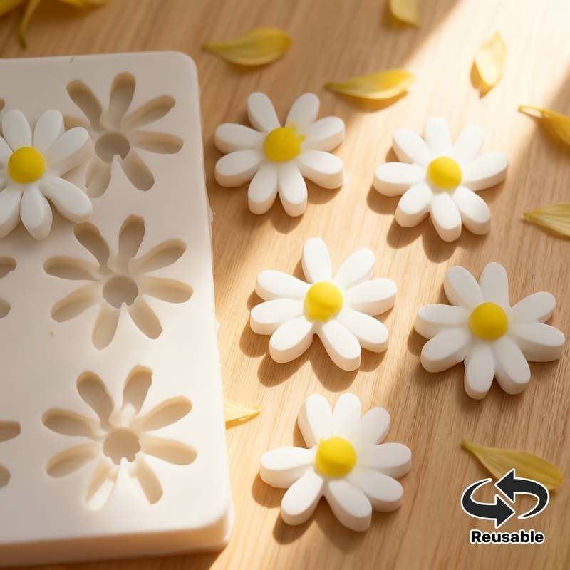 1pc 3D Daisy Sunflower Silicon - Soap Making Lye 评论和价格