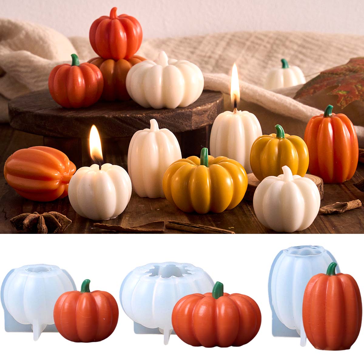 Halloween Pumpkin Silicone Mol - Soap Making Scents 评论和价格
