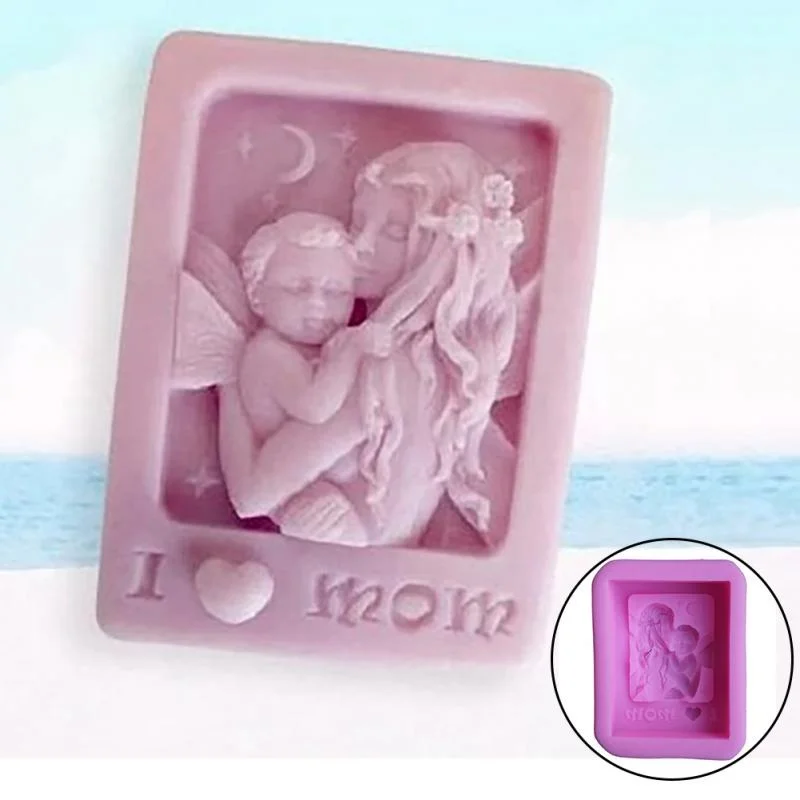 1Pc Mother Holding Baby Love M - Soap Making Lye 评论和价格
