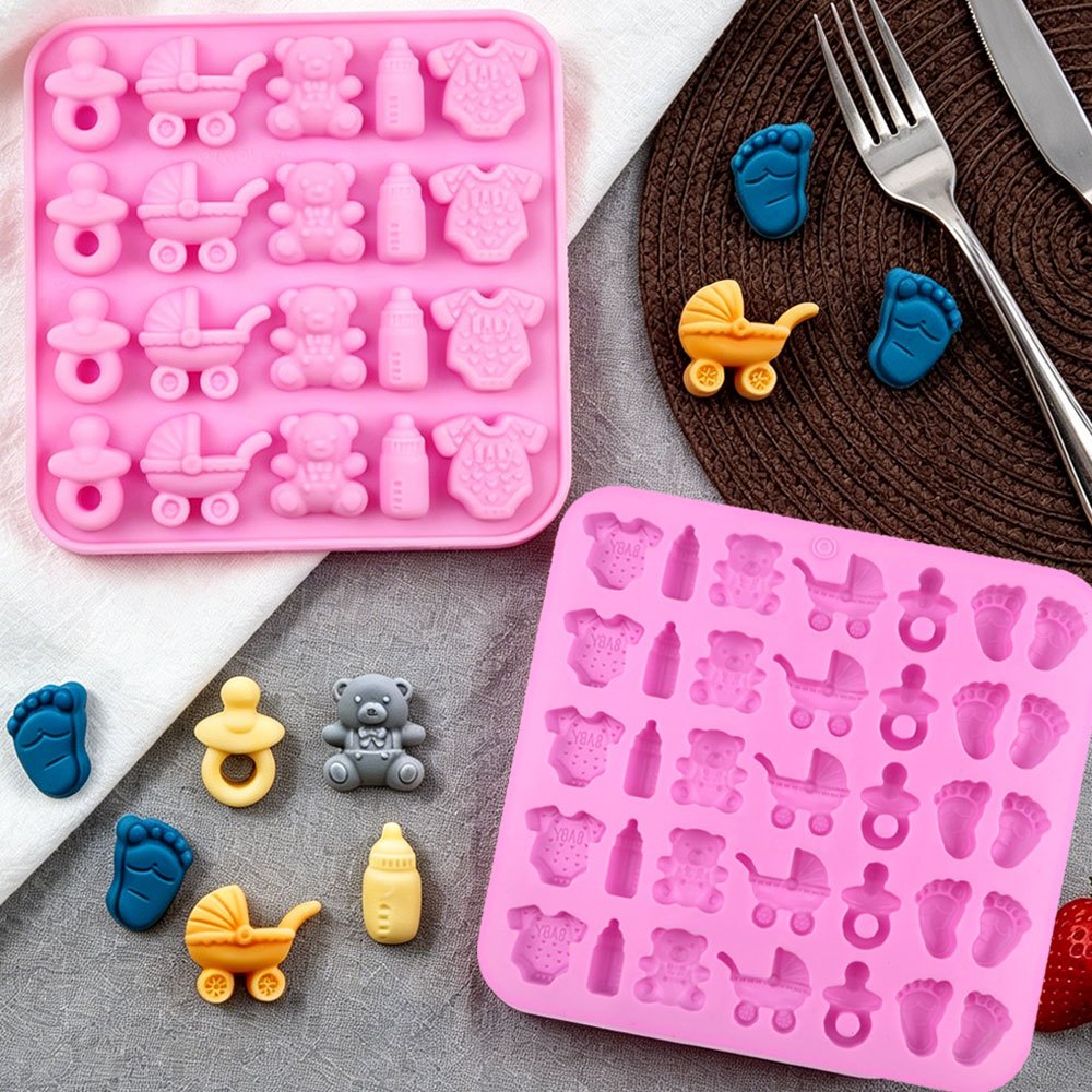 2pcs Silicone Mold Set 35-Cavi - Soap Making Lye 评论和价格