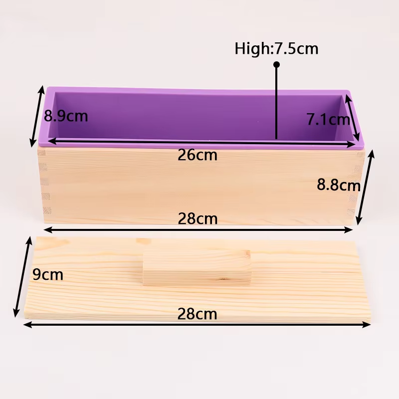 1200ml Rectangle Silicone Soap - Soap Making Lye 评论和价格