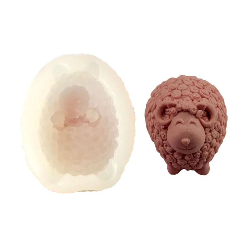 3D Sheep Candle Silicone Mold  - Soap Making Lye 评论和价格
